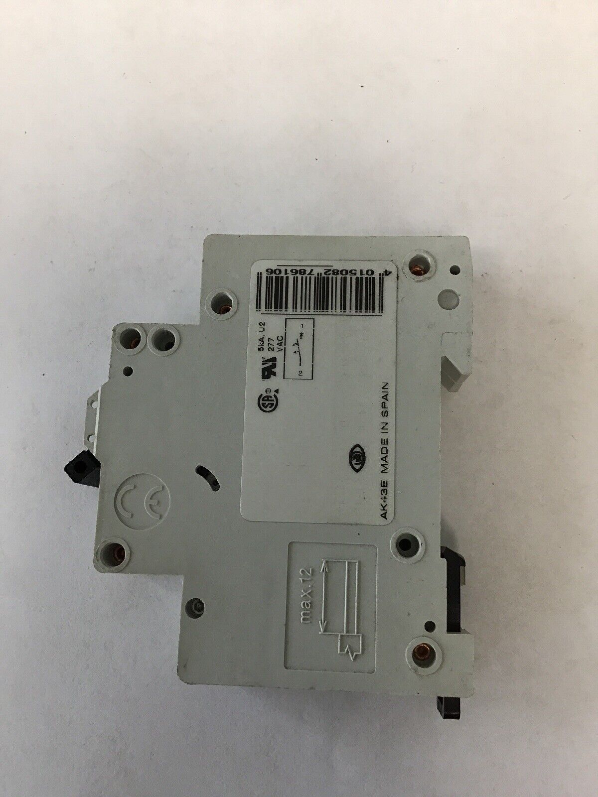 MOELLER FAZ-S6/1  CIRCUIT BREAKER 240VAC/415V 1POLE (LOT OF 4)