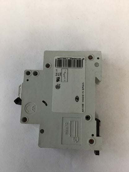 MOELLER FAZ-S6/1  CIRCUIT BREAKER 240VAC/415V 1POLE (LOT OF 4)
