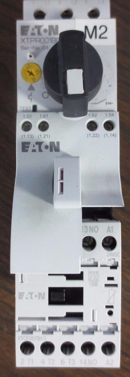 EATON XTPR001BC1 STARTER + XTCE007B10 CONTACTOR + OXM12DM + XTPAXFA11 AUX CONTAC