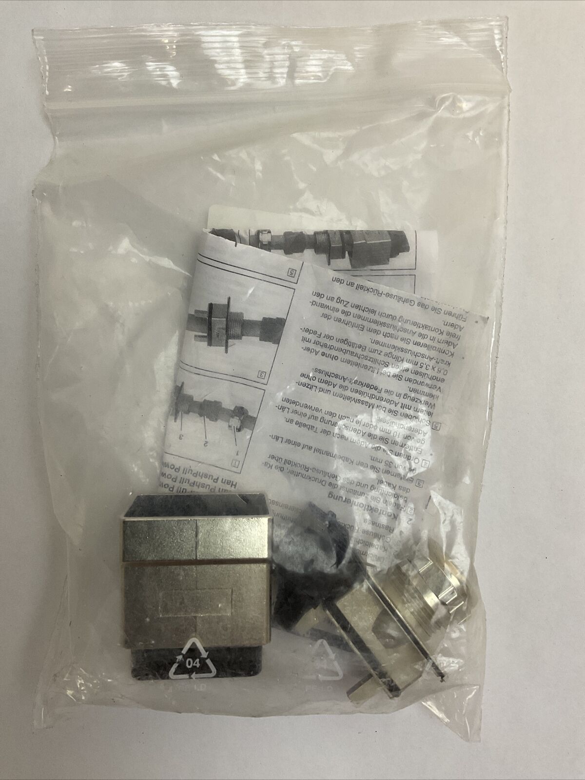 HARTING 09354310401 HAN PP POWER L PLUG METAL FIX CODING CONNECTOR