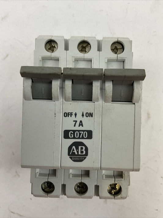 ALLEN BRADLEY 1492-CB3G070 MANUAL MOTOR CONTROLLER 7A SER B