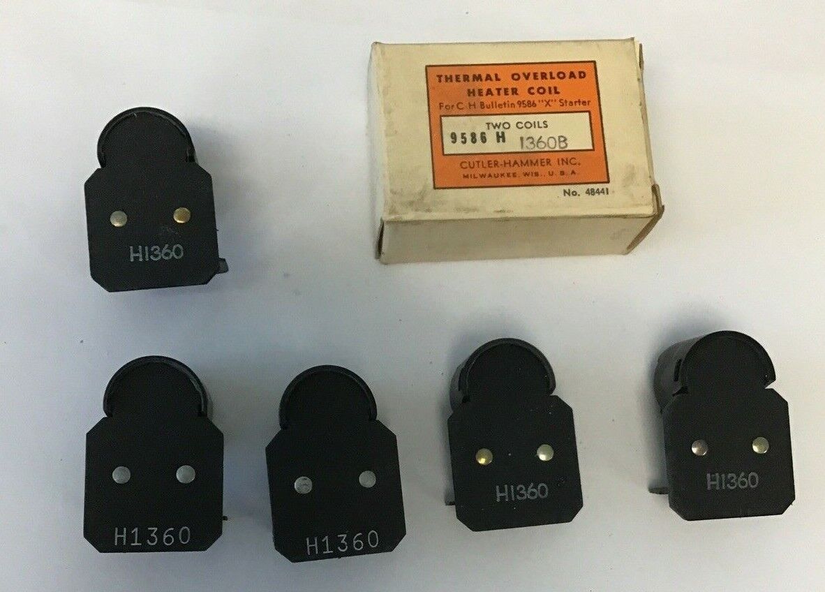 CUTLER HAMMER  9586H1360B THERMAL OVERLOAD HEATER COIL***LOTOF5***