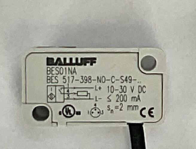 BALLUFF BES01NA INDUCTIVE SENSOR BES 517-398-NO-C-S49 10-30VDC 200mA