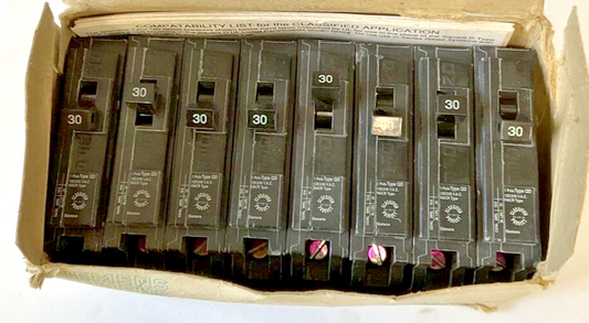 ITE D130 CIRCUIT BREAKER 1POLE 30A 120/240VAC TYPE QD ****LOT OF 10****