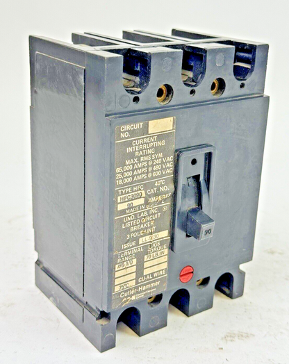 CUTLER-HAMMER - HFC3090 - CIRCUIT BREAKER - 90A/ 600 VAC/ 3 POLE