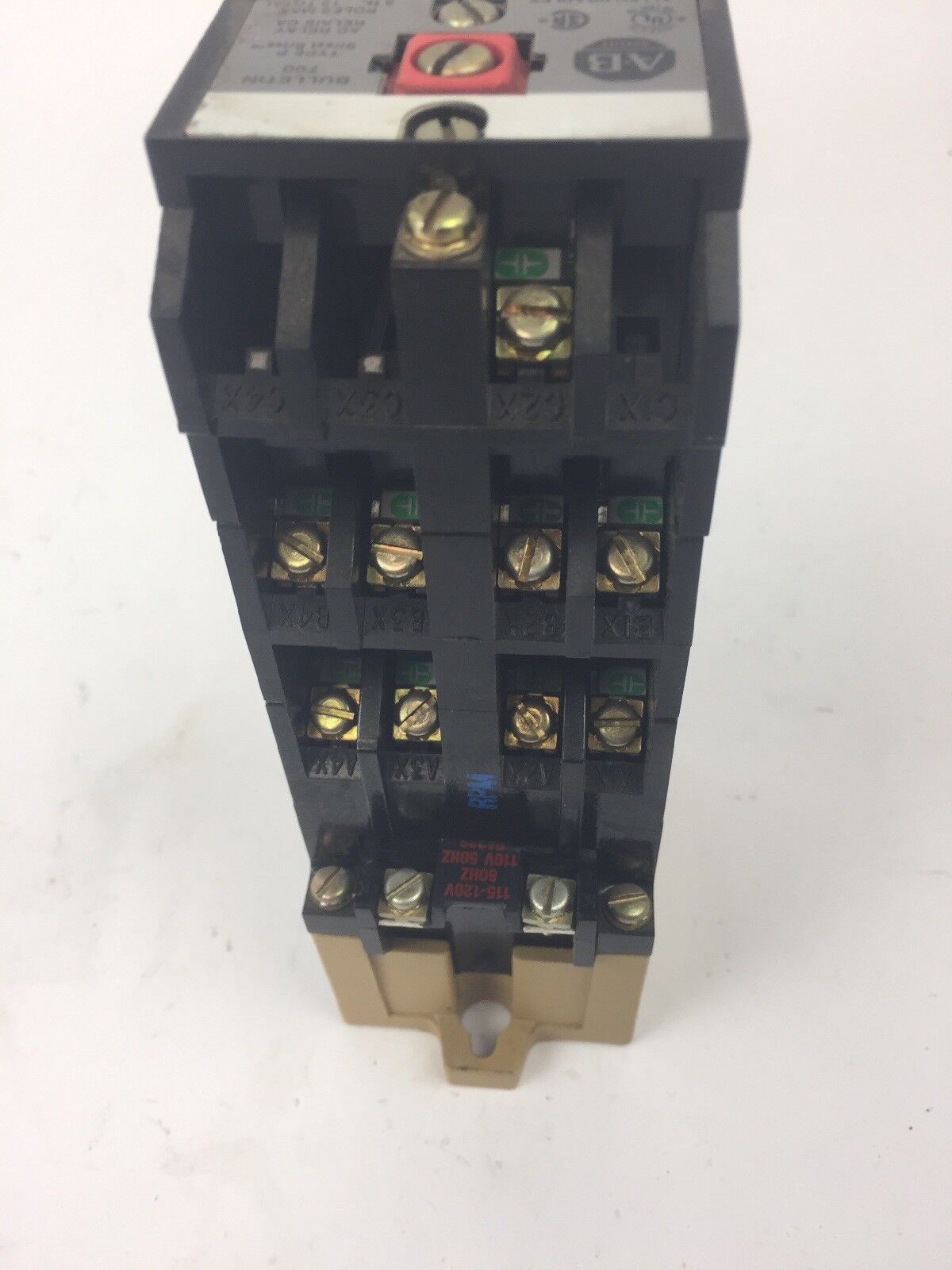 ALLEN BRADLEY 700-P1200A1 SER B AC RELAY 115-120V 60HZ 110V 50HZ COIL