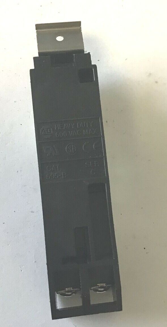 ALLEN BRADLEY 595-B AUXILIARY CONTACT SER.C HEAVY DUTY 600VAC