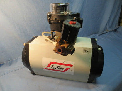 UNITORQ M586 K3/3 DLS FCW PNEUMATIC ACTUATOR w/ ASCO VR3C2YAA2NGA & EF8342G1