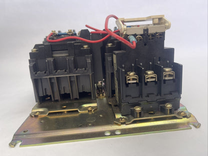 ALLEN BRADLEY 505-BOD-A2D REVERSING STARTER SIZE 1 SER C 600VAC 27A 10HP COIL