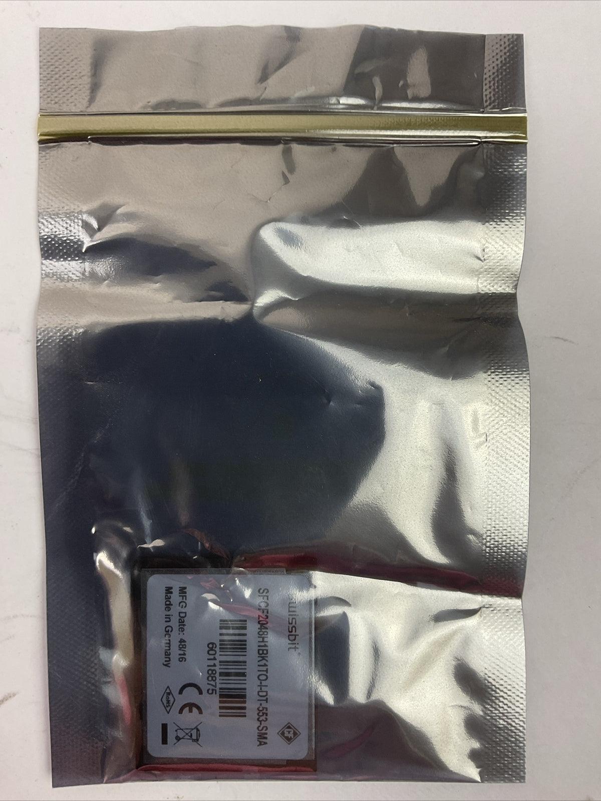 NORDSON 1034283 SWISSBIT SFCF2048H1BK1TO-I-DT-553-SMA COMPACT FLASH CARD