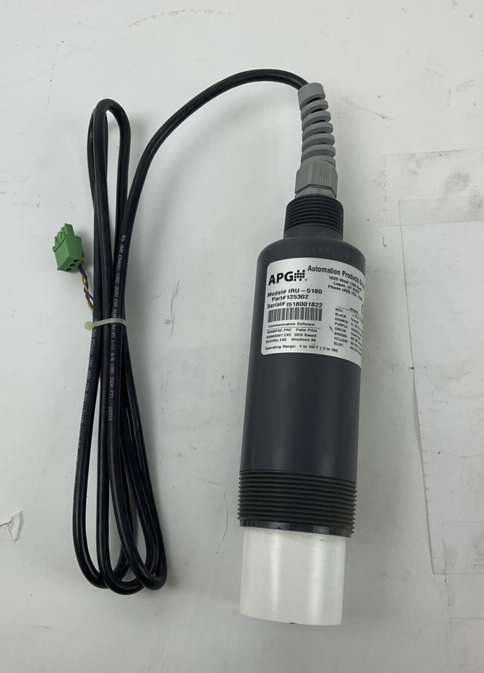 APG IRU-5180 ULTRASONIC SENSOR 24VDC