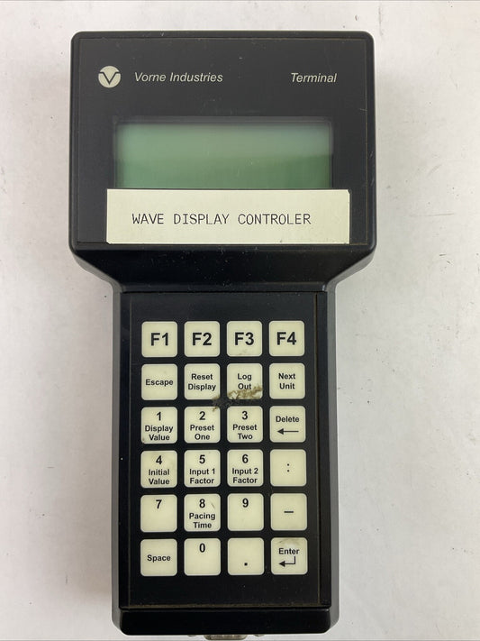 VORNE INDUSTRIES MOD# 87/003 HAND-HELD TERMINAL DIGITAL DISPLAY 12VDC