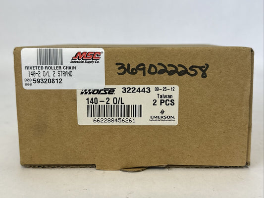 MSC EMERSON MORSE 140-2 O/L RIVETED ROLLER CHAIN (2PC IN THE BOX)