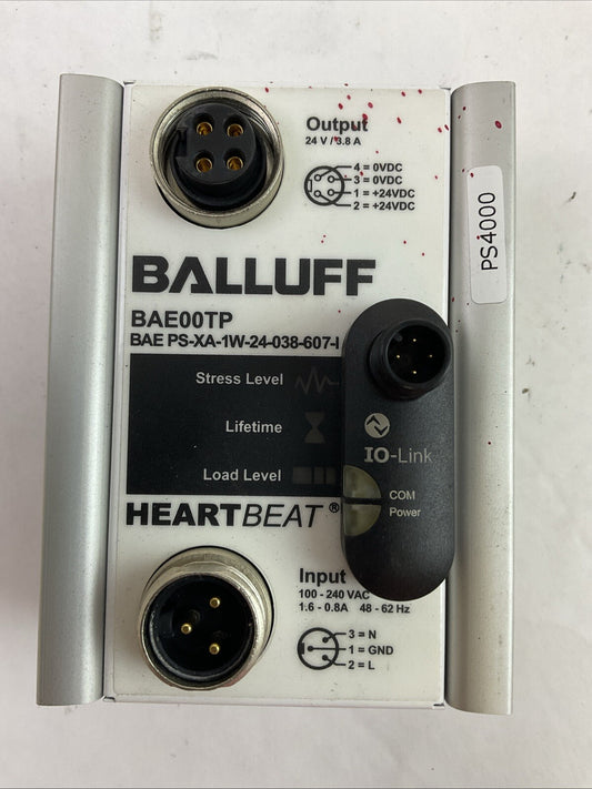 BALLUFF BAE00TP BAE PS-XA-1W-24-038-607-I POWER SUPPLY OUTPUT 24VDC INPUT