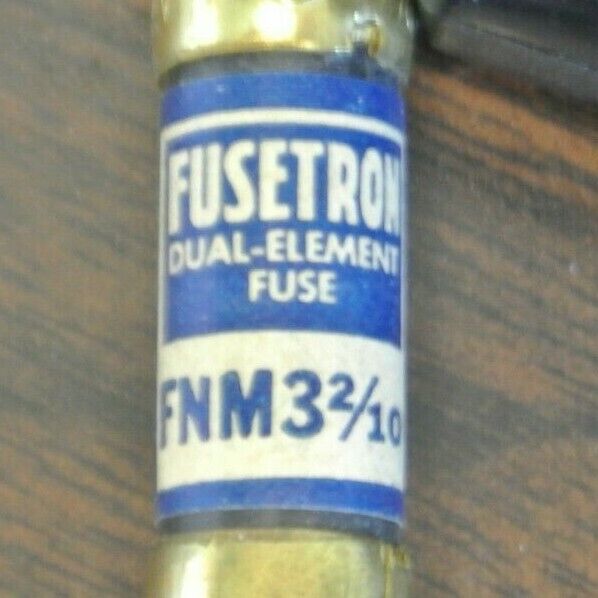 BOX of 10 / BUSS FNM3-2/10 DUAL-ELEMENT FUSE / 3-2/10A / 250V / NEW SURPLUS