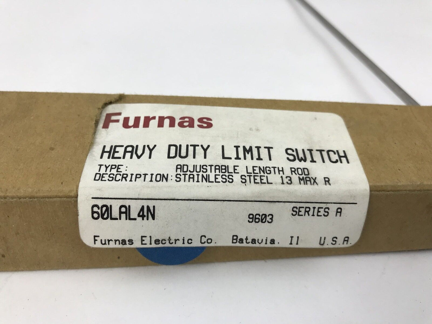 Furnas 60LAL4N Heavy Duty Limit Switch Adjustable Length Rod