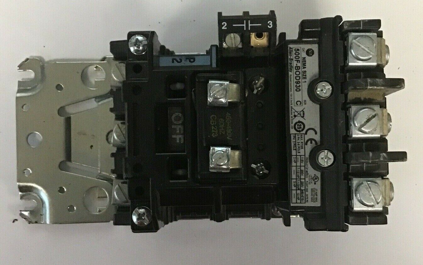 ALLEN BRADLEY 500F-BOD930 STARTER SIZE 1 SER.C W/CB273 COIL