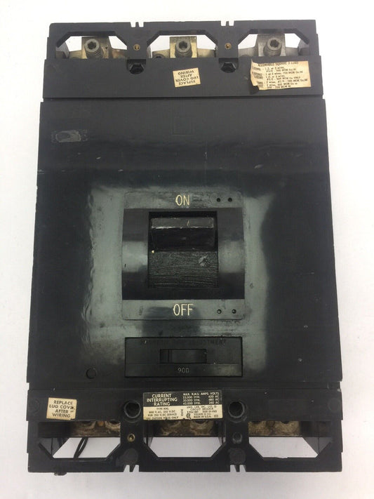 SQUARE D MAL369001021 CIRCUIT BREAKER 600VAC 3POLE 900AMPS
