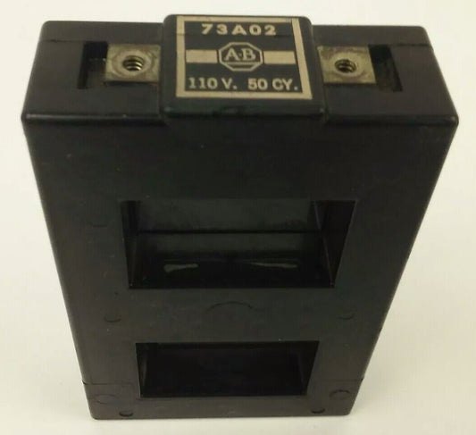 ALLEN BRADLEY 73A02 COIL 110V @ 50HZ, MISSING METAL CONTACT! SO LISTING AS PARTS