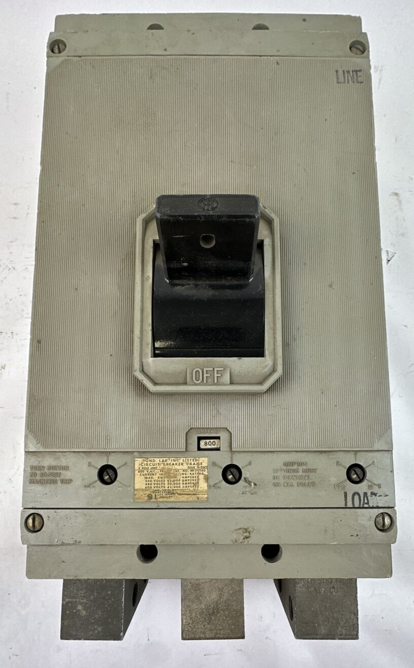 ITE HP3-F160 CIRCUIT BREAKER FRAME 600VAC 3POLE WITH 800A TRIP UNIT