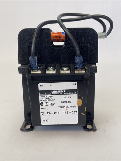 SIEMENS KTG050P TRANSFORMER KIT VA RATING 50 PRI. VOLTS: 200 SEC. VOLTS: 24