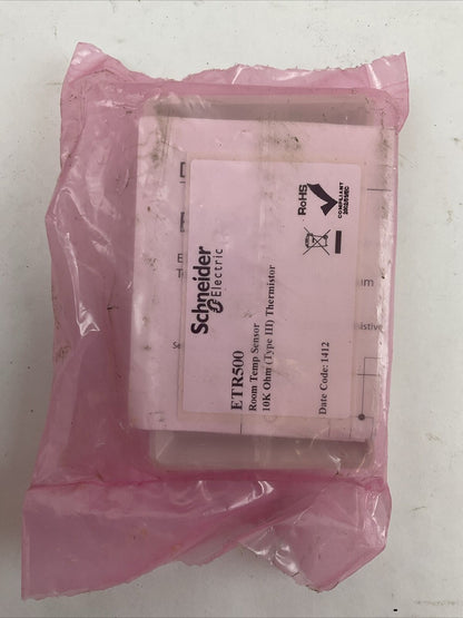 SCHNEIDER ELECTRIC ETR500 ROOM TEMPERATURE SENSOR 10K OHM (TYPE III) THEMISTOR