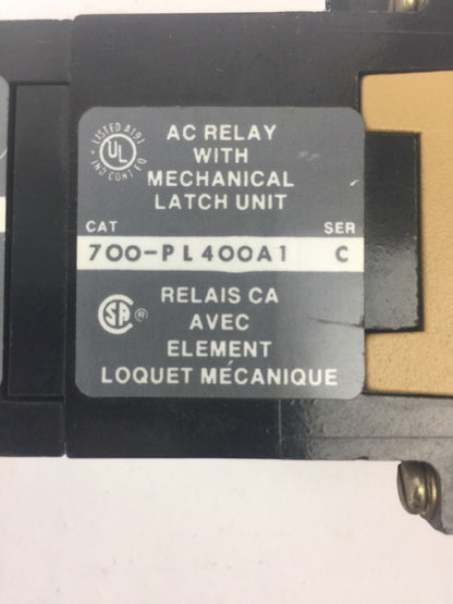 ALLEN BRADLEY 700-PL400A1 SER C AC RELAY 700-P400A1 700-PLLAI SER B PL236
