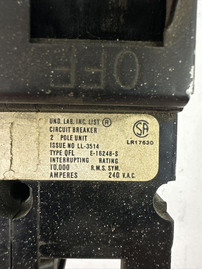 GTE SYLVANIA QFL2150 CIRCUIT BREAKER 150AMP 2POLE 240VAC