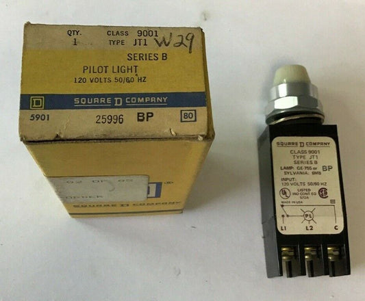 SQUARE D 9001 JTI SERIES B PILOT LIGHT 120V 50/60HZ