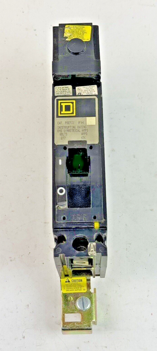 SQUARE D - FHB16020A - I-LINE MOLDED CASE CIRCUIT BREAKER - 1 POLE/ 20 A/ 277VAC