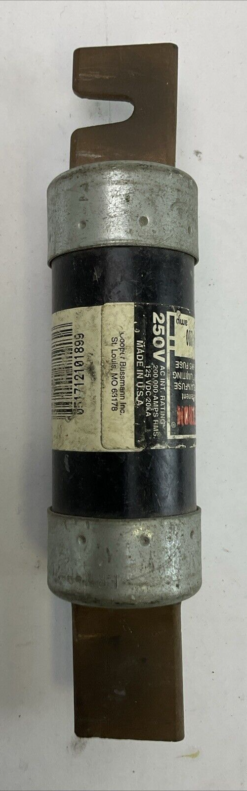 FUSETRON FRN-R-200 DUAL-ELEMENT TIME-DELAY CURRENT LIMITING FUSE 200AMP 250VAC