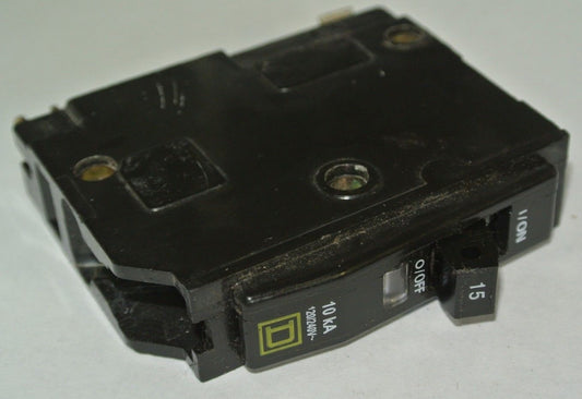 SQUARE D CIRCUIT BREAKER 15A, SINGLE-POLE