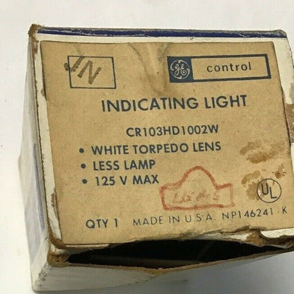 GENERAL ELECTRIC CR103HD1002W WHITE TORPEDO LENS 125V