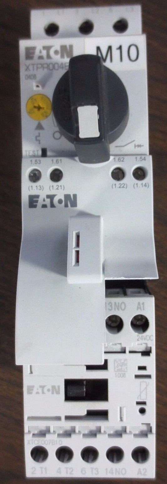 EATON XTPR004BC1 STARTER + XTCE007B10 CONTACTOR + OXM12DM + XTPAXFA11 AUX CONTAC