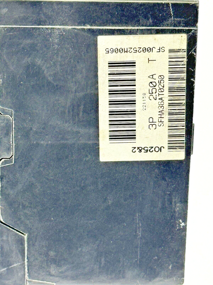 GE - SFHA36AT0250 - HI-BREAK CIRCUIT BREAKER - 3 POLE/250A/600VAC W/ 100A TRIP