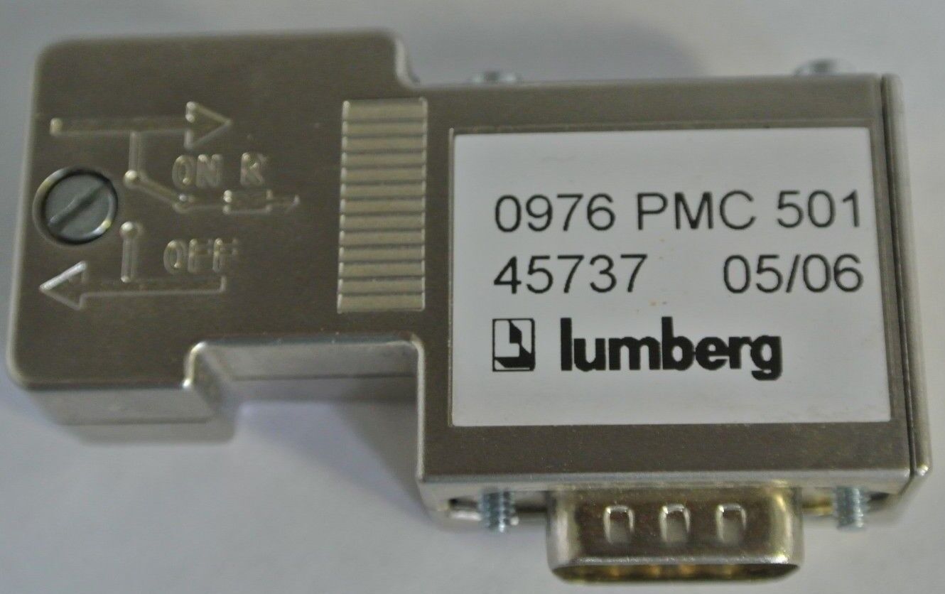 LUMBERG 0976 PMC 501 CONNECTOR 9-PIN - PROFIBUS-DP (FULL DESCRIPTION BELOW)