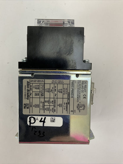ALLEN BRADLEY 700DC-P800Z24 SER E DC RELAY COIL 24VDC