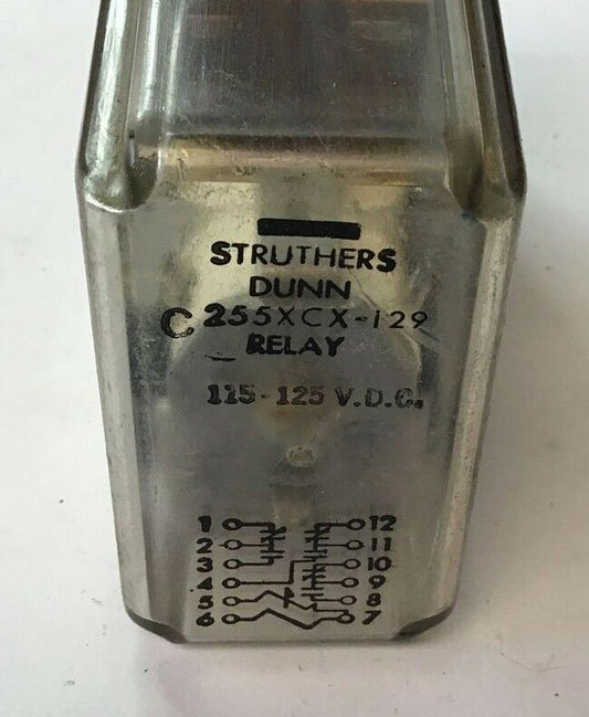 STRUTHERS-DUNN 255XCX-129 RELAY 115-125VDC