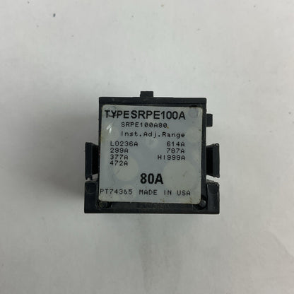 GE SRPE100A80 RATING PLUG 80AMP