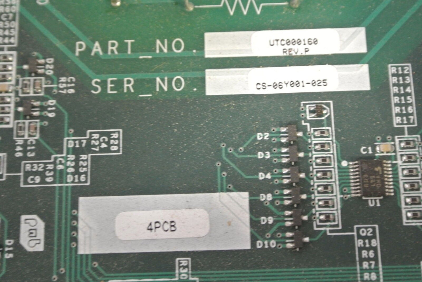 YASKAWA UTC000160, Rev. P - CIRCUIT BOARD - 4PCB