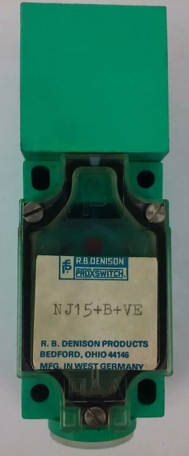 R.B.DENISON NJ15+B+VE, METAL SENSING & CAPACITIVE PROXIMITY LIMIT SWITCH,BUL.900