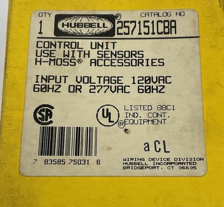 HUBBELL 257151CBA CONTROL UNIT 120VAC 60HZ / 277VAC 60HZ