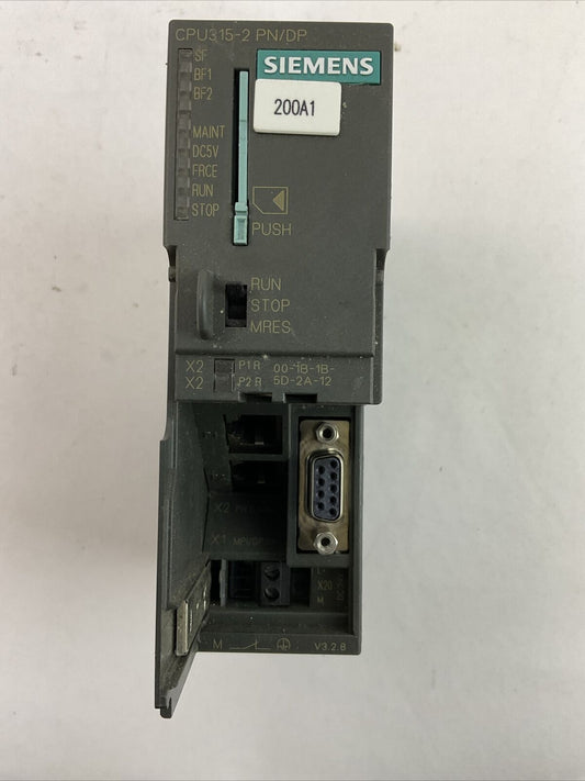 SIEMENS 1P 6ES7 315-2EH14-0AB0 SIMATIC S7-300 CPU 315-2 PN/DP 24VDC MISSING DOOR