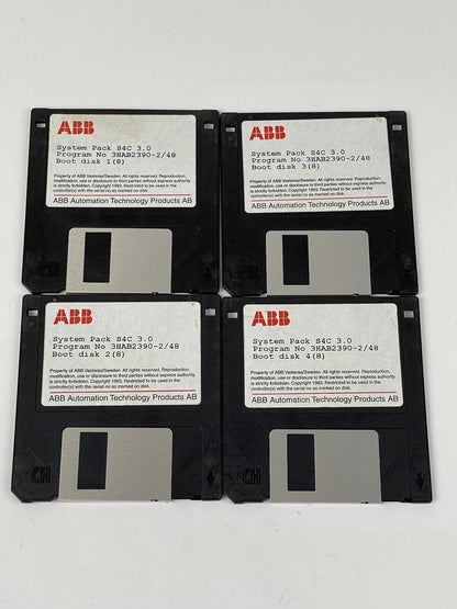 ABB ROBOTICS - 64A-01643 - RobotWare - 4 DISKS - SYSTEM PACK S4C 3.0 - SEE DESC.