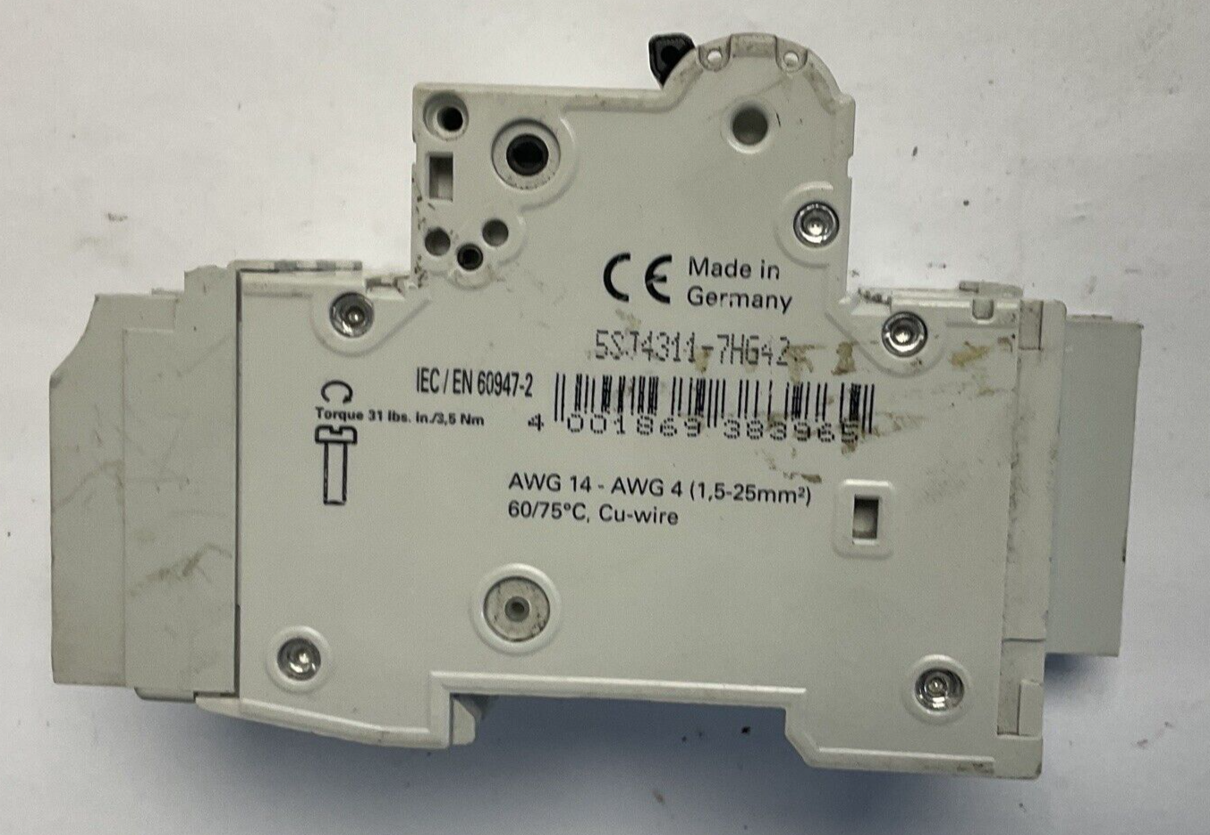 SIEMENS 5SJ4311-7HG42 CIRCUIT BREAKER 5A 480VAC 10KA