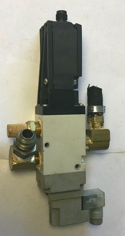 SMC VP542-5DZ1-03N-M-X536 SOLENOID VALVE W/ OMRON D4N-9B31 LIMIT SWITCH