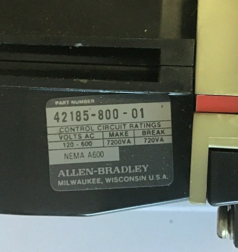 ALLEN BRADLEY 509-BOD STARTER SIZE 1 SER.B W/CB236 COIL W/O HEATER