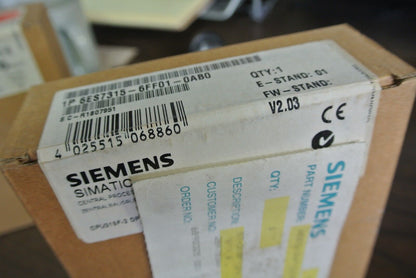 SIEMENS 6ES7 315-6FF01-0AB0 - SIMATIC CENTRAL PROCESSING UNIT CPU315F-2 DP