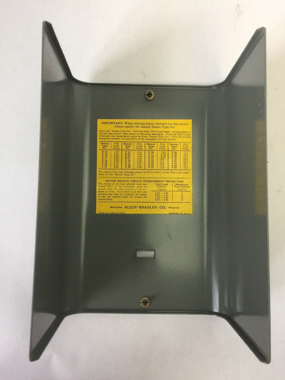 ALLEN BRADLEY 775-A3A2 REFRIGERATION STARTER 60A547 COIL 240V 60HZ