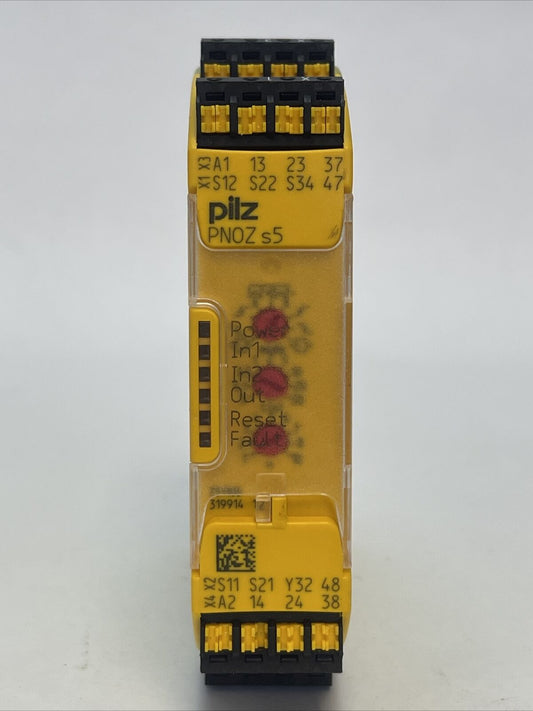 PILZ PNOZ s5 C 24VDC 2n/o 2n/o t SAFETY RELAY 230-240VAC 24VDC